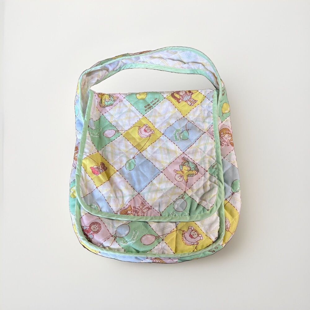 VTG 1980's Cabbage Patch Kids Doll Sleeping Bag, Diaper Bag, Carrying